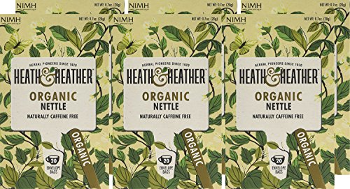 Heath & Heather Organic Nettle Teabags (Pack of 6, 120 Total) - Soil Association Certified Herbal Tea 11