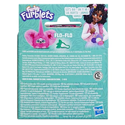 Furby Flo-Flo Flamingo Mini Plush Electronic Toy with Sounds & Music 9