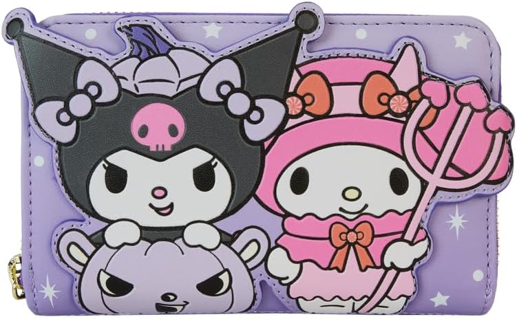 Loungefly Sanrio Kuromi and My Melody Halloween Zip Around Wallet (SANWA0994)