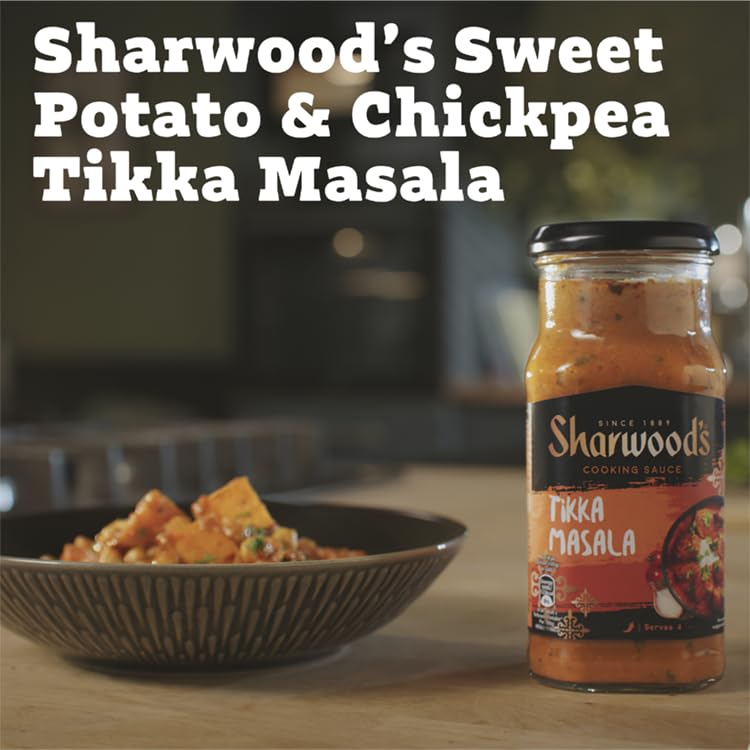 Sharwood's Indian Tikka Masala Sauce – 30% Less Fat, Tomato, Yogurt & Cream