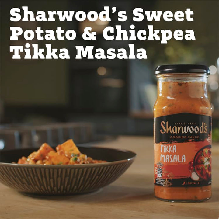 Sharwood's Indian Tikka Masala Sauce – 30% Less Fat, Tomato, Yogurt & Cream