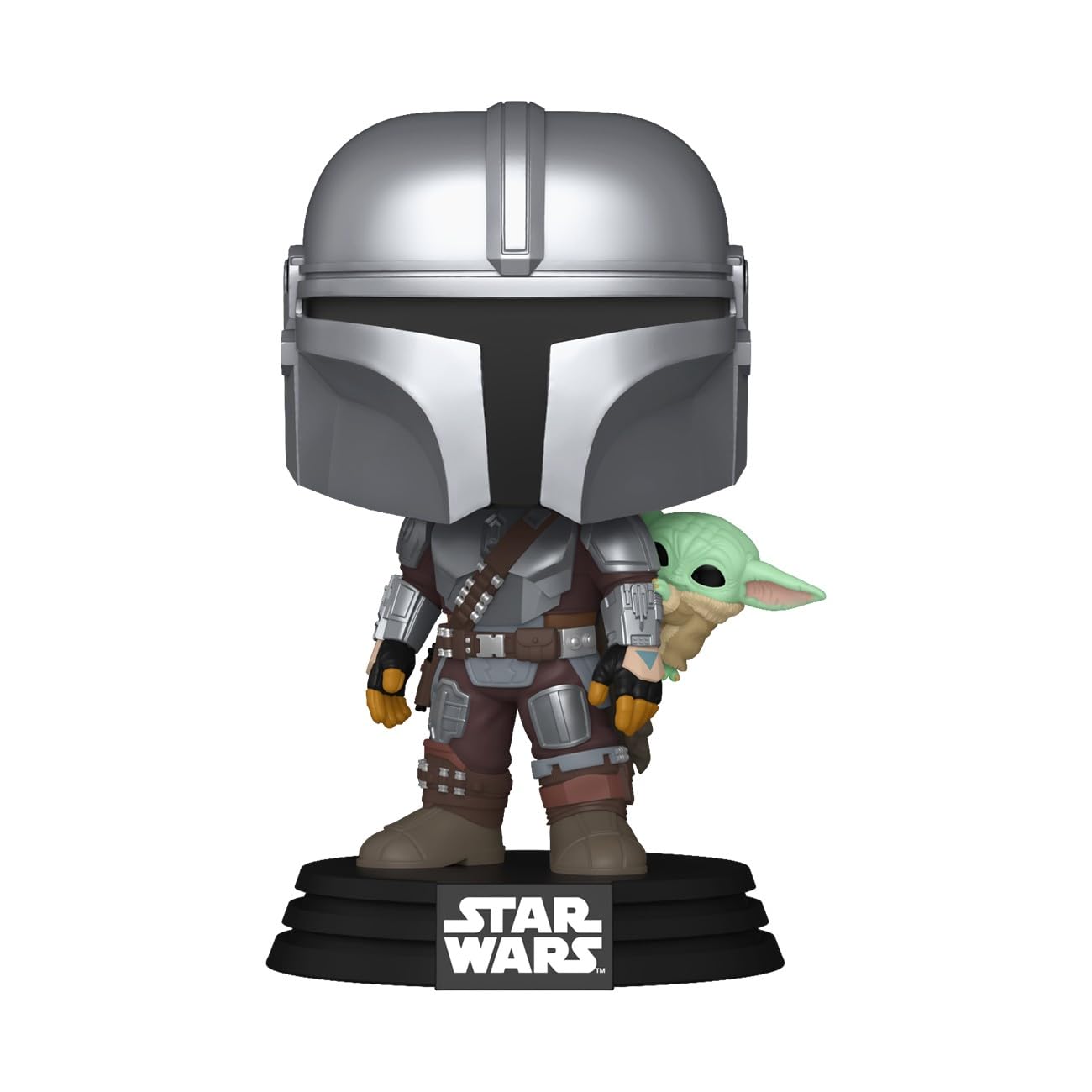 Funko POP! Star Wars: The Mandalorian and Grogu - The Mandalorian with Grogu Vinyl Figure | 3.75 in 2