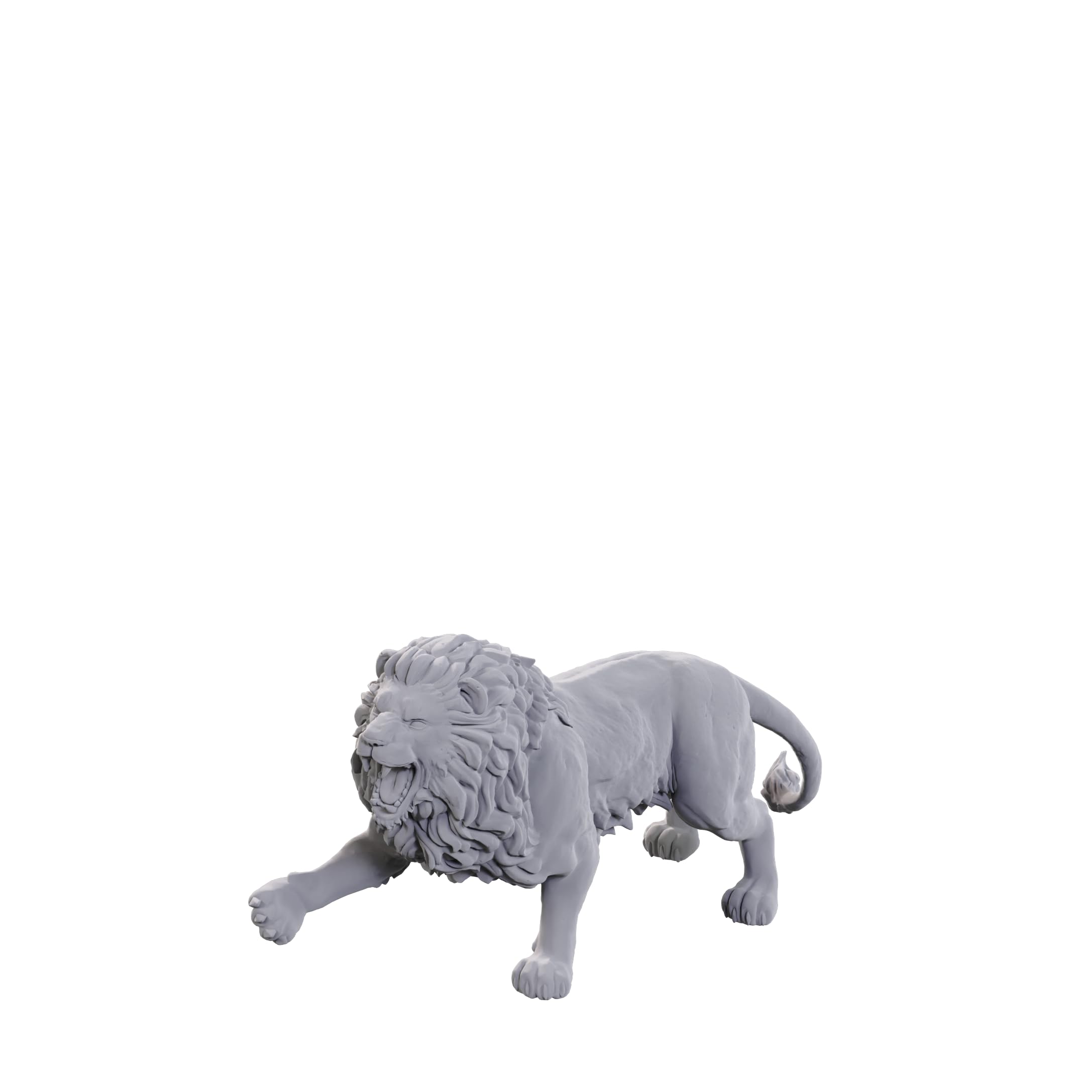 WizKids Deep Cuts Miniatures - Stone Lion/Animated Stone Lion (Wave 24) | Ready to Paint Plastic Figure 2