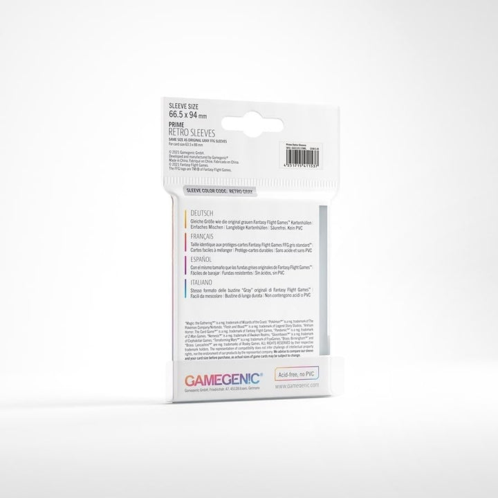 Prime Retro Sleeves - Multi-Language (Includes Spanish) - Gamegenic