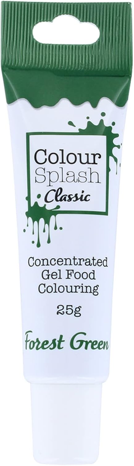 Colour Splash Food Colouring Gel - Forest Green 25g Highly Concentrated Squeezy Tube 3
