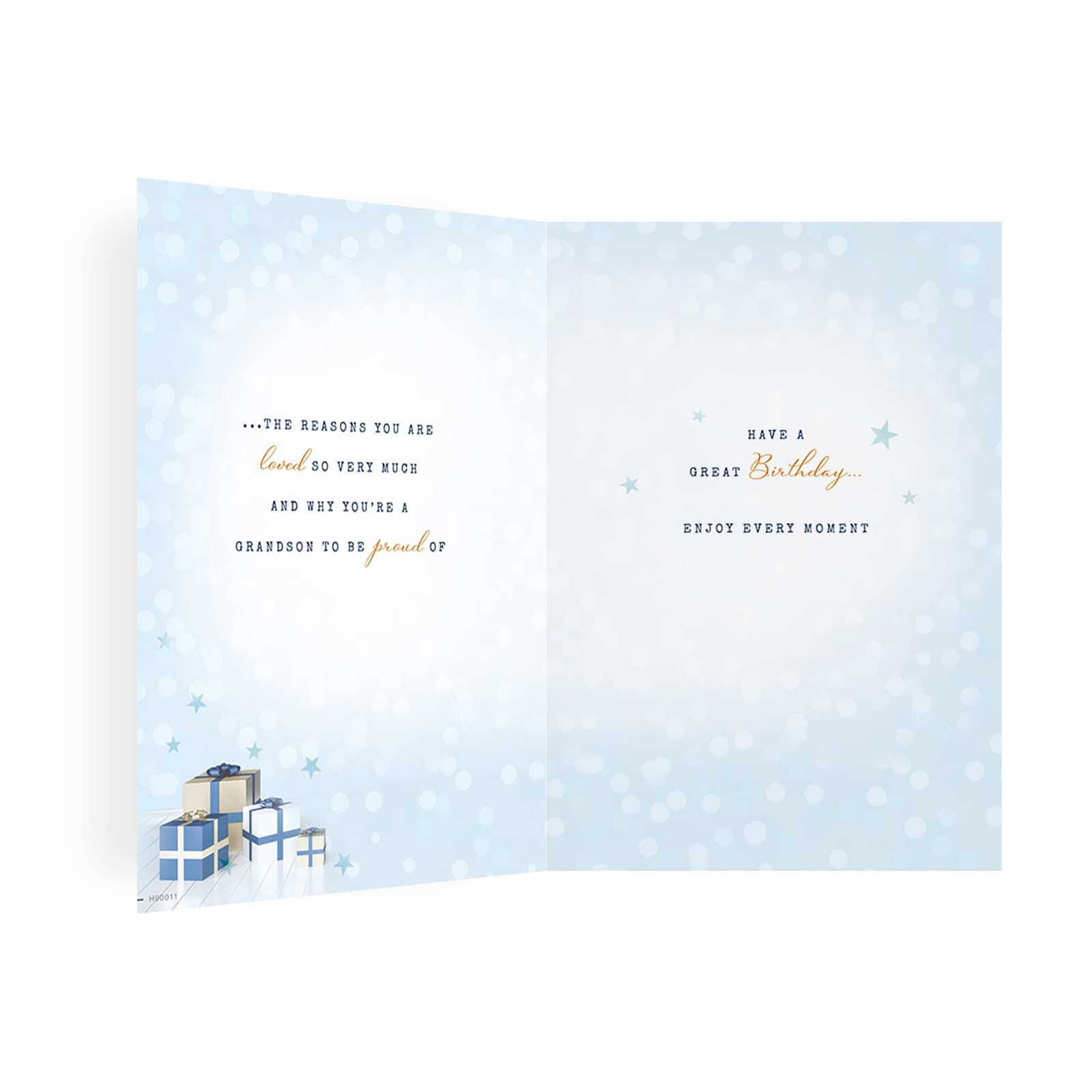 Avant Garde Studios Birthday Card Grandson | 9 x 6 Inches | Blue 2
