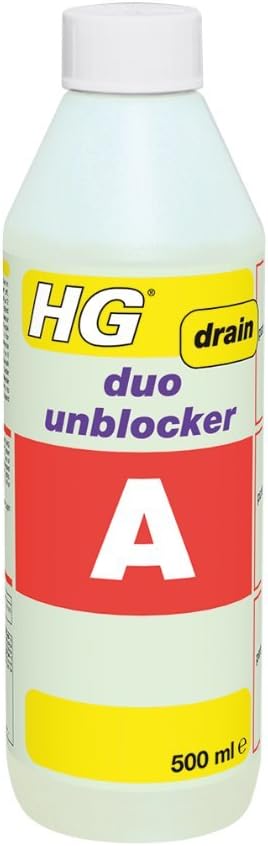 HG Duo Unblocker 1L - Extremely Powerful 2-Component Drain Unblocker for Kitchen & Bathroom Drains