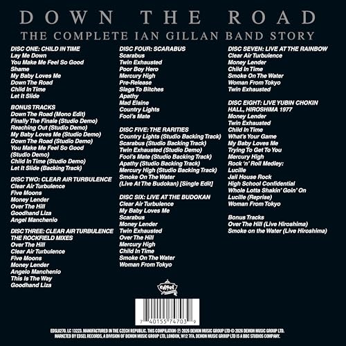 Ian Gillan Band - Down The Road, The Complete Ian Gillan Band Story [8CD Box set]