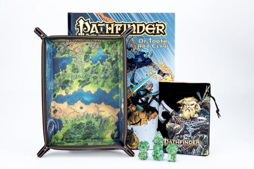 Metallic Dice Games Pathfinder Bundle Dice Set/Dice Bag/Dice Tray (687700232810)