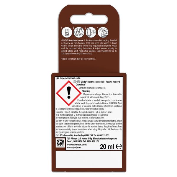 Glade - Pumpkin Spice Latte Plug-In Air Freshener Refill, Electric Scented Oil for Room Fragrance, Pack of 6 (6 x 20ml) 2