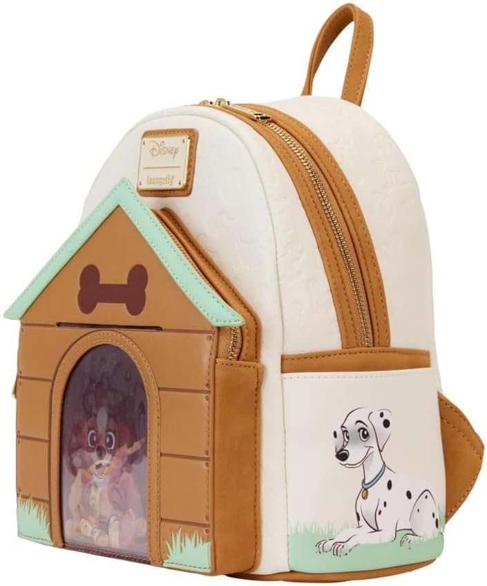 Loungefly Disney I Heart Dogs Dog House Triple Lenticular Double Strap Shoulder