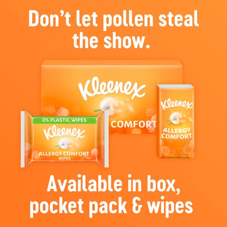 Kleenex Allergy Comfort Pocket Tissues - Hypoallergenic, Extra Soft, Ultra Absorbent | 10 Count Pack 2