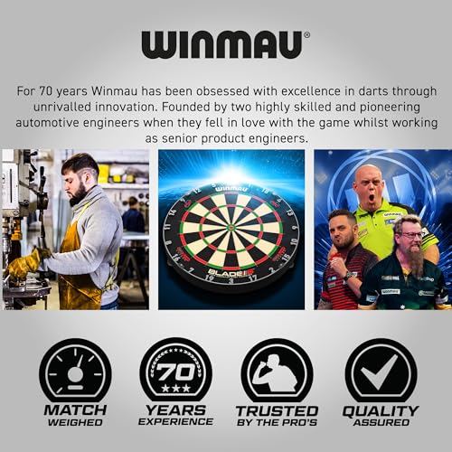 WINMAU Michael van Gerwen MvG Softip Gift Set - 50 Piece Darts Set with 4 Sets of Flights, Shafts, and Accessories