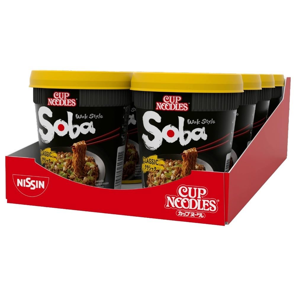 NISSIN Cup Noodles Soba Wok Style Classic Flavour - 8 Pack, 90g Each 1