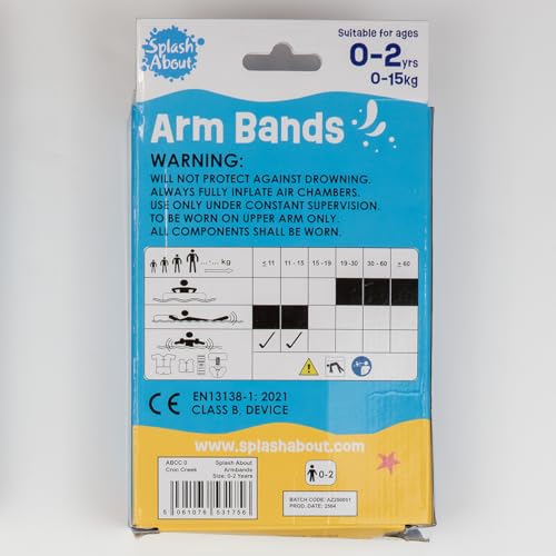 Splash About Armbands - Sturdy PVC Inflatable for 0-6 Years 10