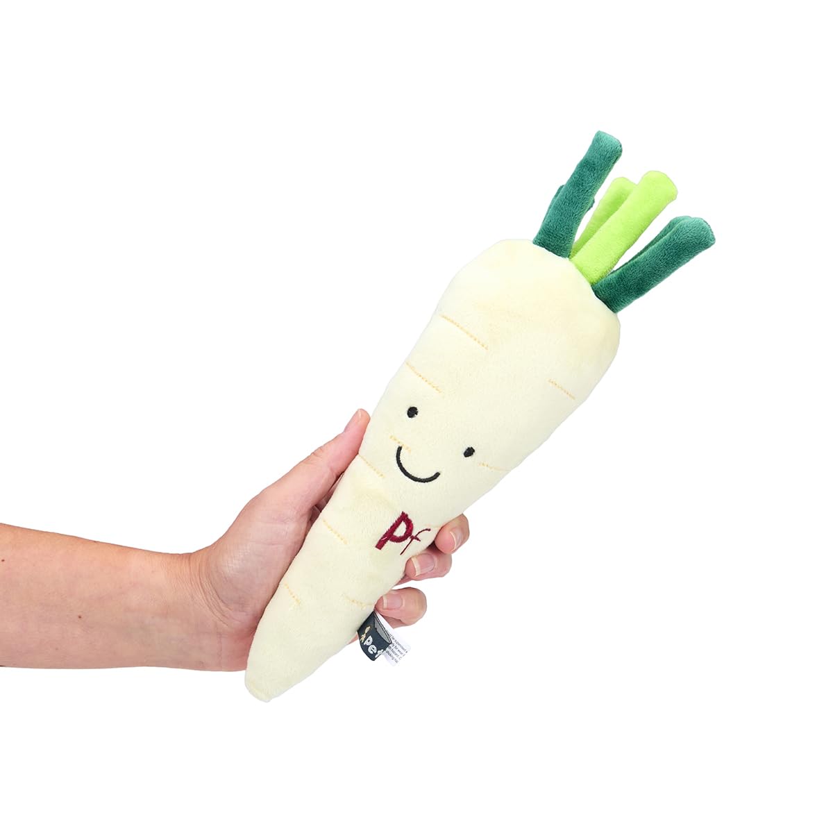 Petface Penelope Parsnip Plush Dog Toy with Squeaker - Yellow, Pack of 1 3