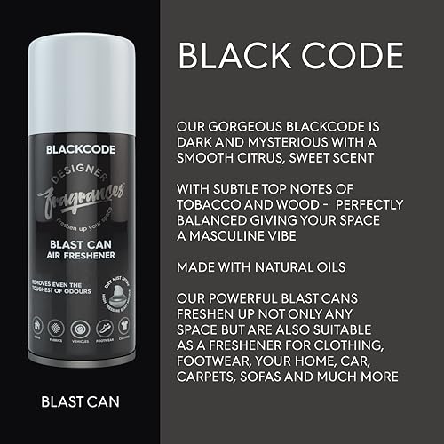 Designer Fragrances - 6 Pack Favourites Bundle Air Freshener Blast Cans