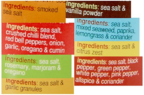 Gourmet Spice Company Essential Salt Collection - 8 Flavoured Sea Salts Gift Set 4