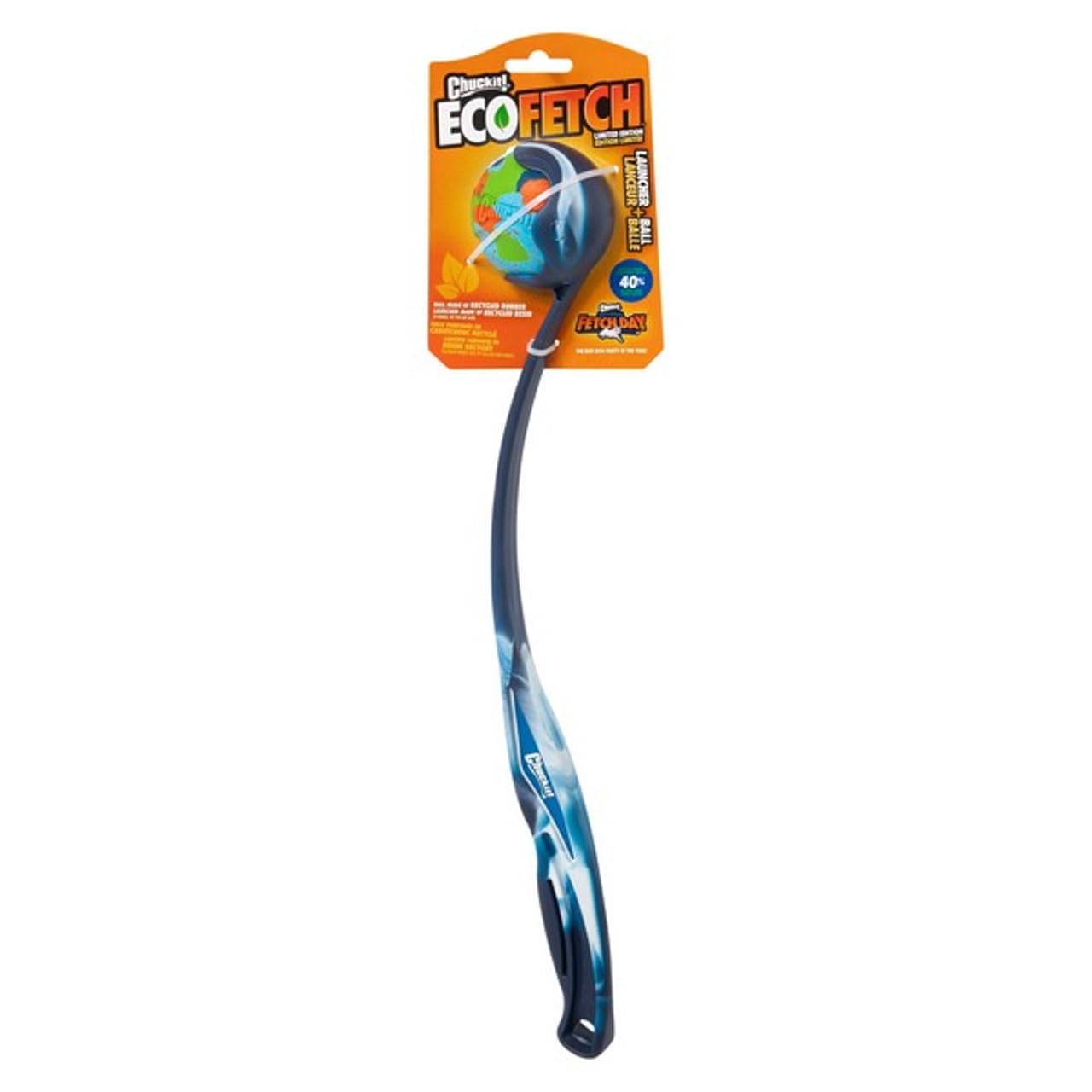 Chuckit! NFD ECO Fetch Day Recycled Material Sport Launcher & Dog Ball | 12' Size | Multi Color 1