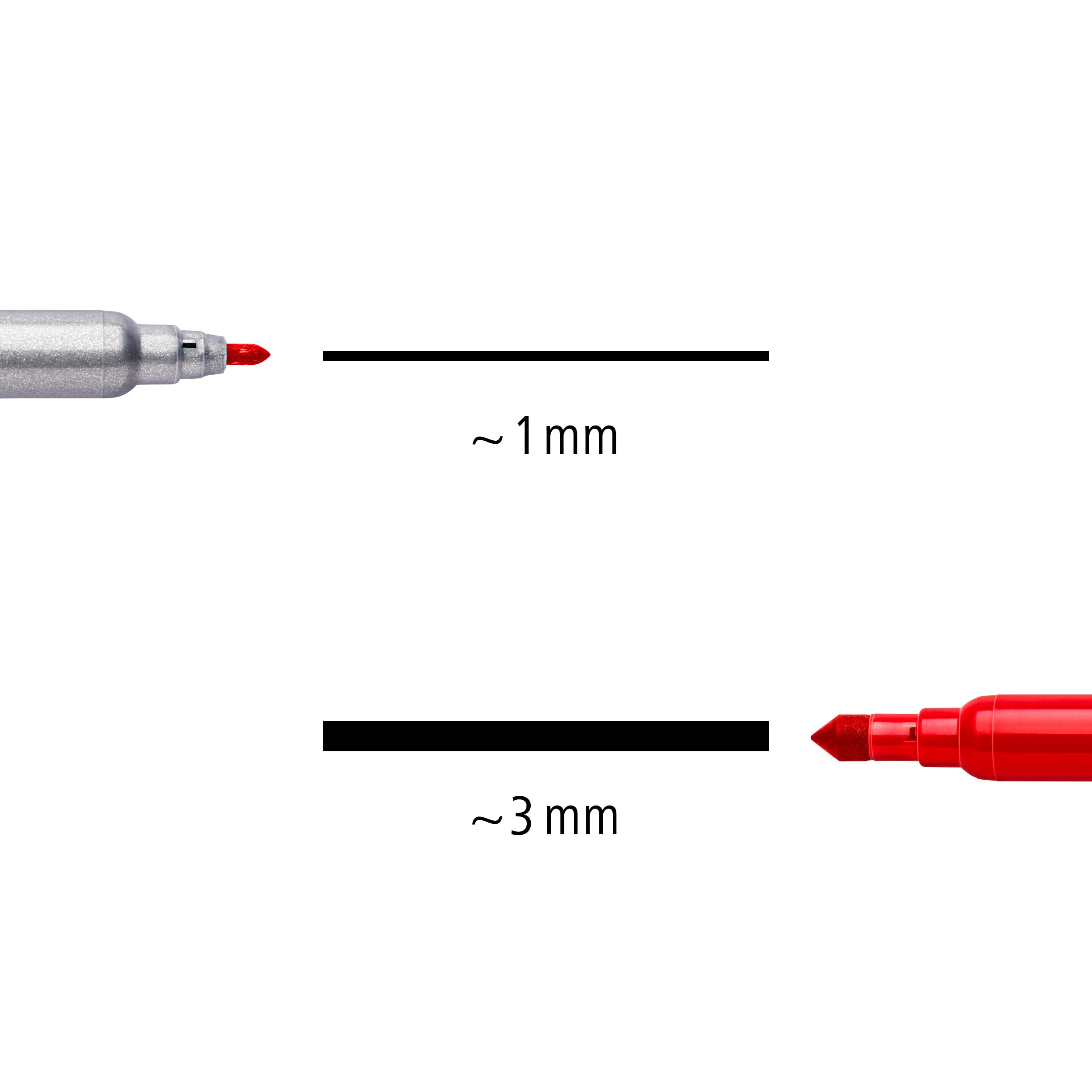 STAEDTLER Noris Club Double Ended Fibre Tips - 10 Count Pack | Washable Ink | Dual 1.0mm & 3.0mm Tips 4