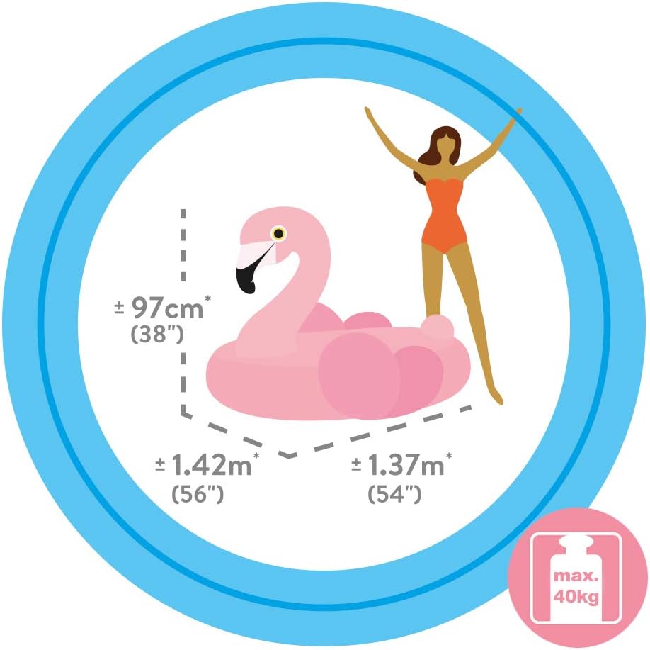 Intex - Inflatable Flamingo Pool Float - 142x137x97 cm 2