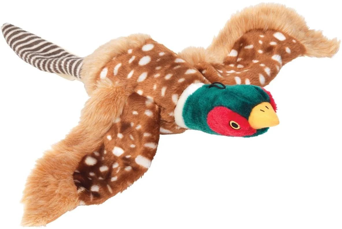 House of Paws Small Pheasant Plush Dog Toy with Squeaker 3
