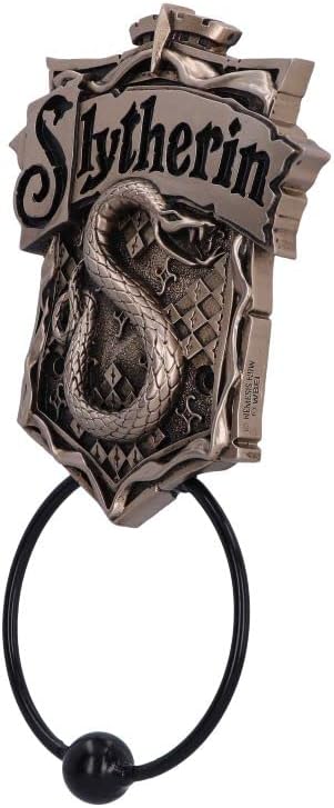 Nemesis Now Officially Licensed Harry Potter Slytherin Door Knocker, Bronze, 24.