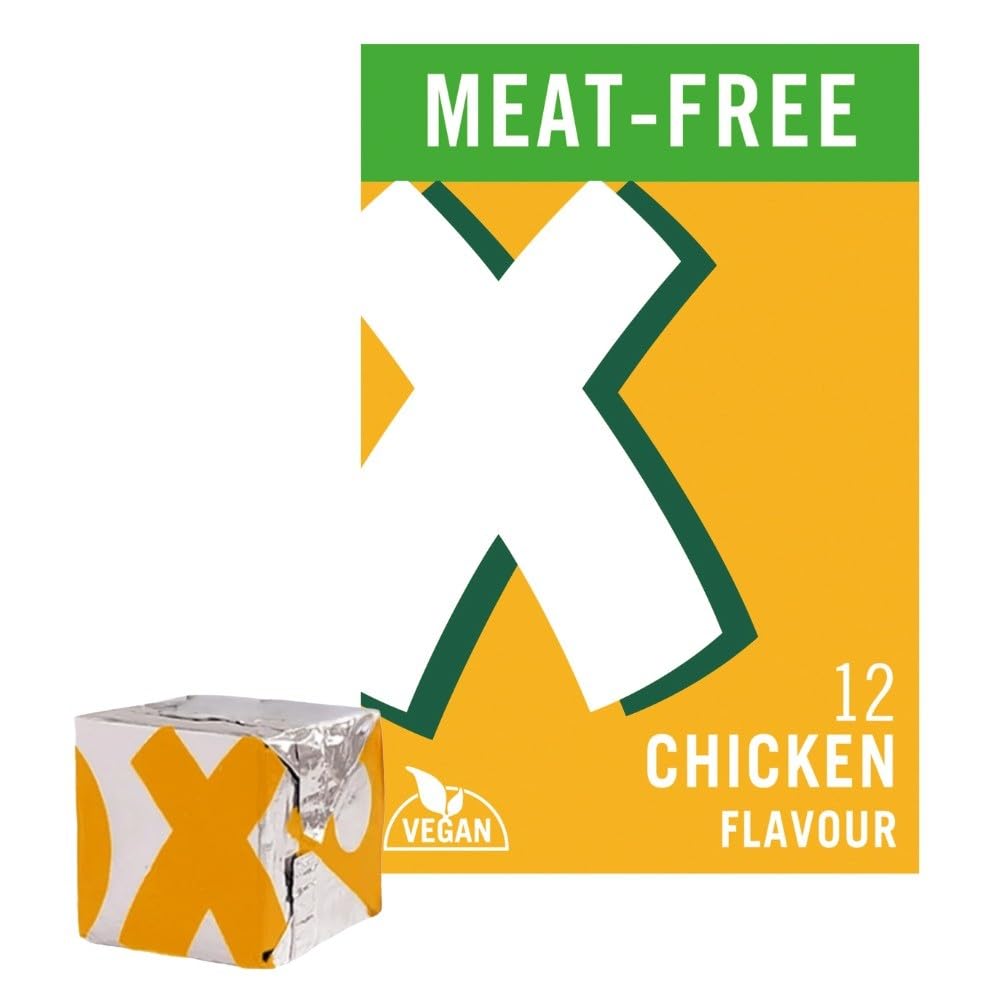 OXO Vegan Chicken Flavour Stock Cubes - 12 Pack | Bold Meat-Free Taste | Ideal for Gravy & Soups 2