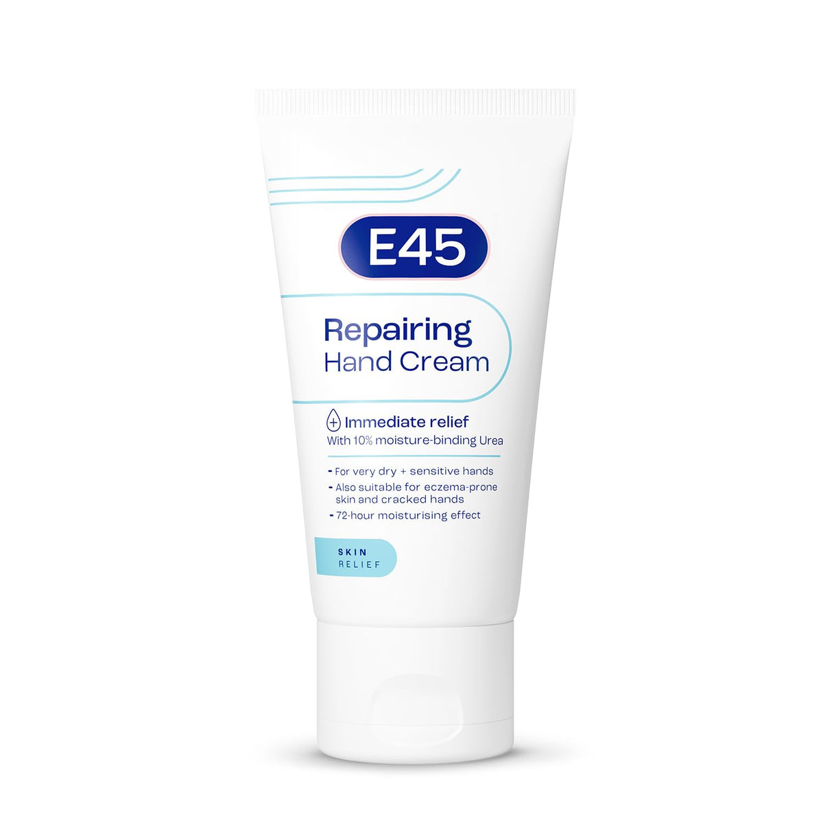 E45 Repairing Hand Cream - 72-Hour Moisturisation | 50ml | Fragrance-Free