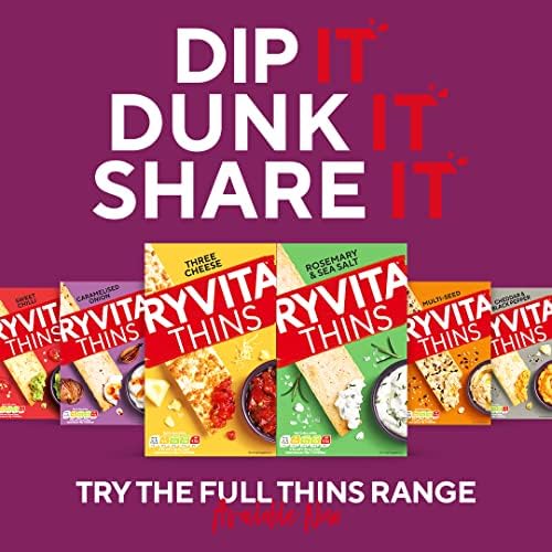 Ryvita Thins Snack It Smoky BBQ Flavour 125g Pack of 6 2