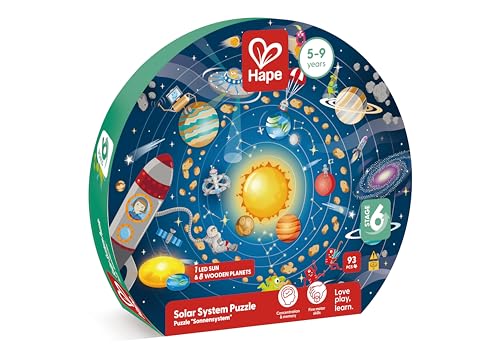 Hape Solar System Puzzle with LED Sun and 3D Spinning Planets 2