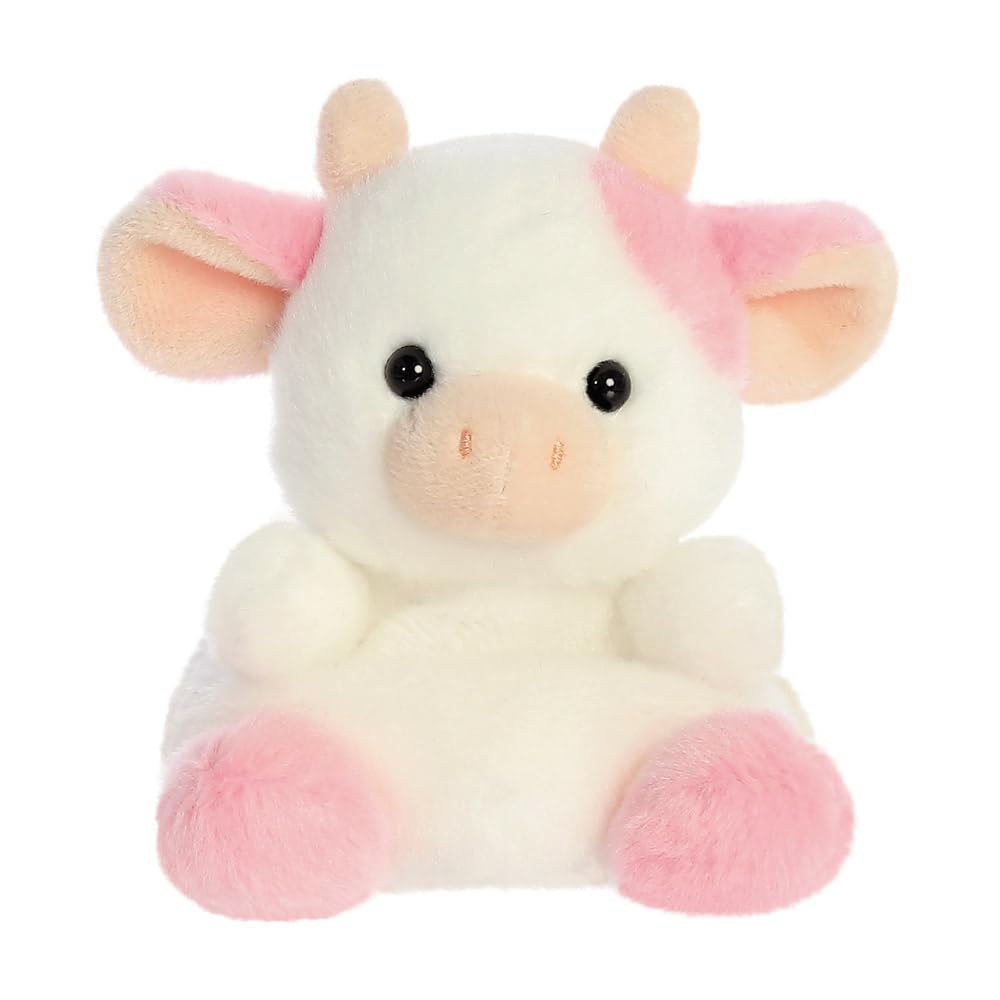 Aurora Palm Pals Barn - Belle Strawberry Cow Soft Toy 1