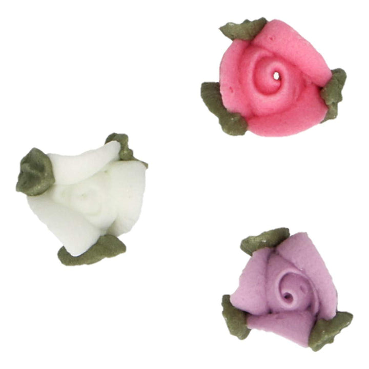 FunCakes - Sugar Decorations Roses with Leaves Ready to Use for Cake Decorating