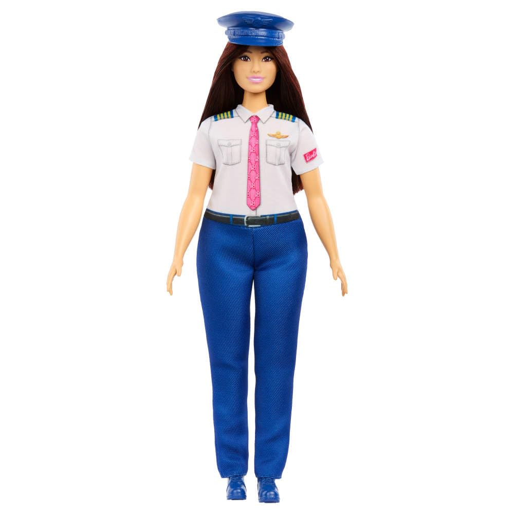 Barbie Careers Pilot Fashion Doll with Removable Flight Uniform and Cap - Ages 3+ 1