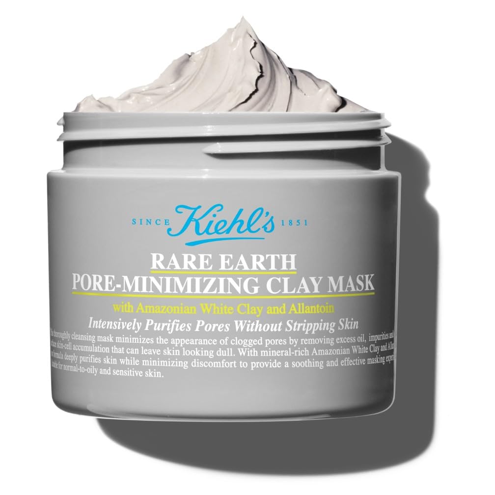 Kiehl's Rare Earth Pore-Minimizing Clay Mask - Deep Pore Cleansing, 125 ml