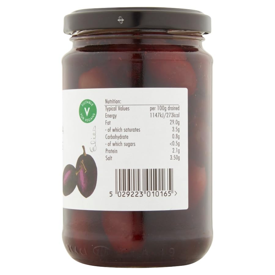 Odysea Pitted Kalamata Olives in Brine with EVOO | 290 g Glass Jar 3