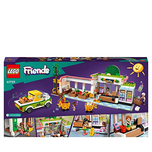 LEGO 41729 Friends Organic Grocery Store Playset - Supermarket Toy with Delivery Van & Mini-Dolls 18