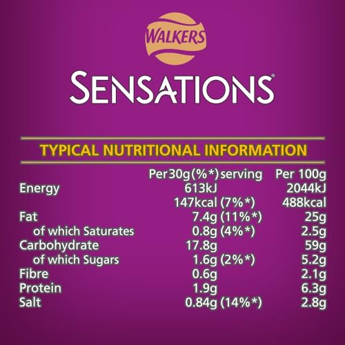 Walkers Sensations Mango & Chilli Chutney Sharing Poppadoms 82.5g