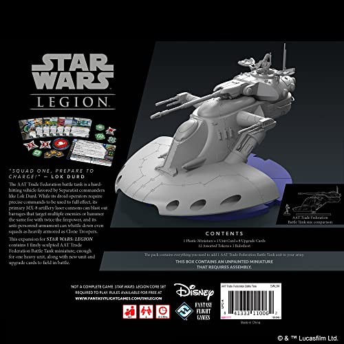 Fantasy Flight Games Star Wars: Legion AAT Trade Federation Battle Tank Unit Expansion (FFGSWL64)