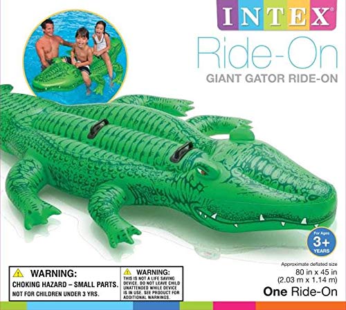 Intex - Giant Gator Children's Large Inflatable Ride-On Alligator (58562EP) 6