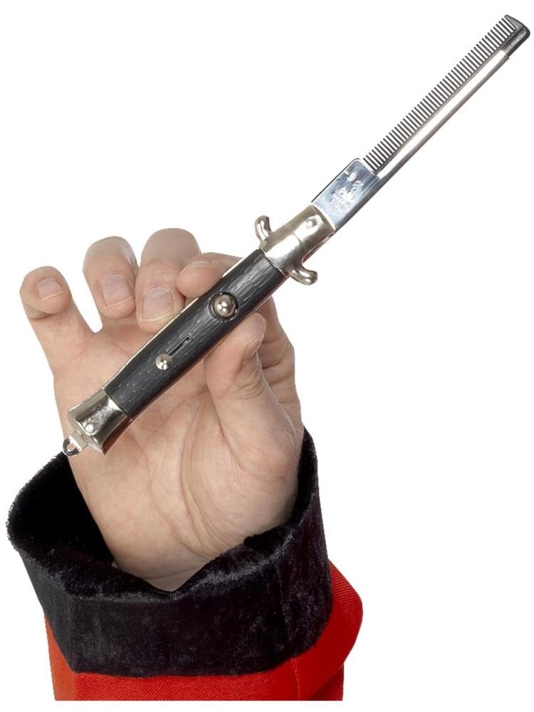 Smiffys 50s Style Teddy Boy Flick Comb, Black 1