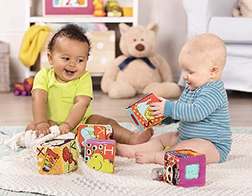 B. Toys ABC Block Party - Soft Fabric Building Blocks for Toddlers 6 Months+ 11