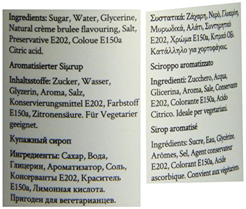 Simply - Crème Brûlée Flavoured Syrup, Vegan & Nut Free, for Coffee, Beverages & Baking