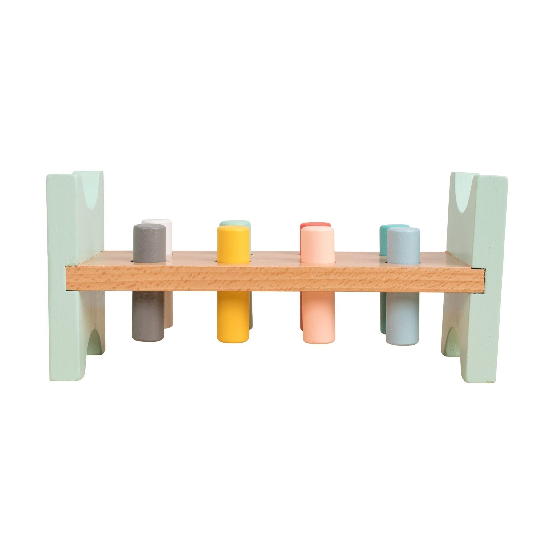 Owl & Fox Wooden Hammer Bench - Educational Pounding Toy for Toddlers 12 Months+