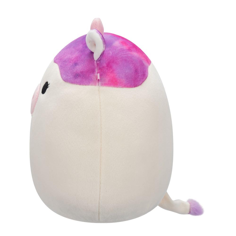 Squishmallows Original 7.5-Inch Kalina the White Cow with Pink Tie-Dye Spot