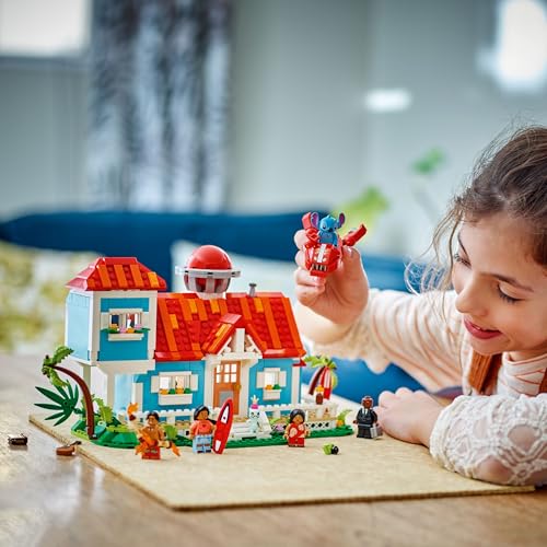 LEGO Disney Lilo and Stitch Beach House Building Toy - 6 Rooms, Observatory, 5 Minifigures, 834 Pieces 10