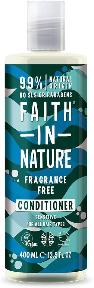 Faith In Nature Fragrance Free Conditioner - Vegan & Cruelty Free, SLS & Paraben Free, 400 ml 1