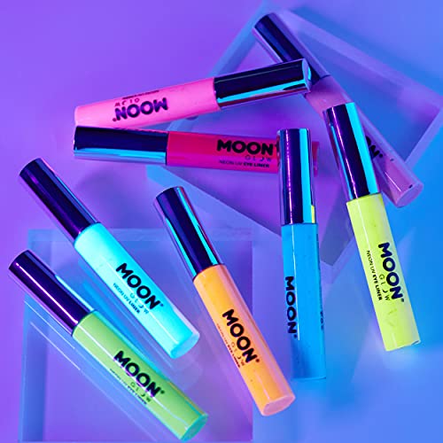 Moon Glow Neon UV Eye Liner 10 ml Jaune brille de mille feux sous un éclairage UV