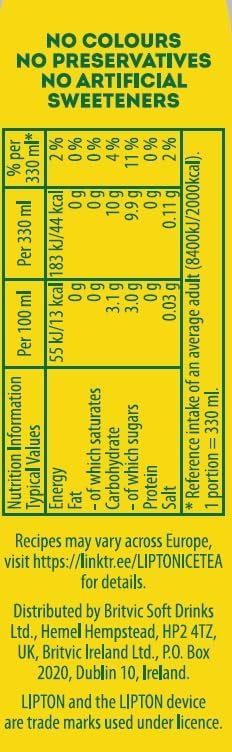 Lipton Lemon Ice Tea - 24 x 330ml Cans