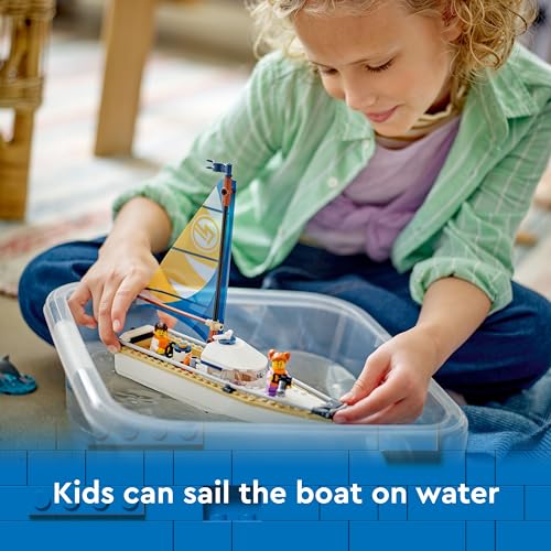 LEGO City Sailboat 60438 - Building Set with Dolphin & Minifigures for Ages 5+ 9